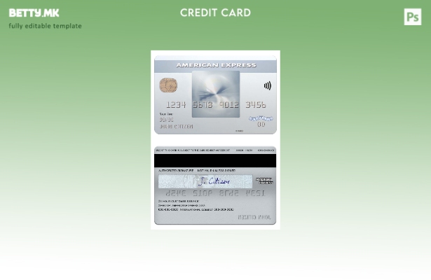 Модерен стил на USA Bank of New York Mellon amex шаблон за секојдневна картичка